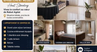 Appartement meublé à louer Rabat Agdal –haut standing
