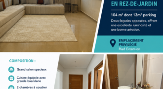 Appartement à vendre à Riad Extension Rabat